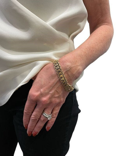 Bracelet BRACELET ANCIEN MAILLE FANTAISIE PLATE 58 Facettes 056901