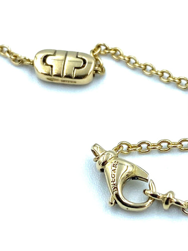 Collier BVLGARI. Sautoir Parentesi or jaune 18K 58 Facettes