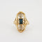 Bague Bague or jaune saphir 58 Facettes 2474
