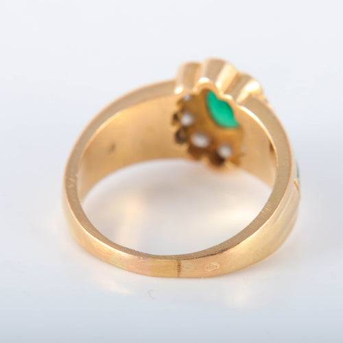 Bague KORLOFF bague marguerite émeraude 58 Facettes
