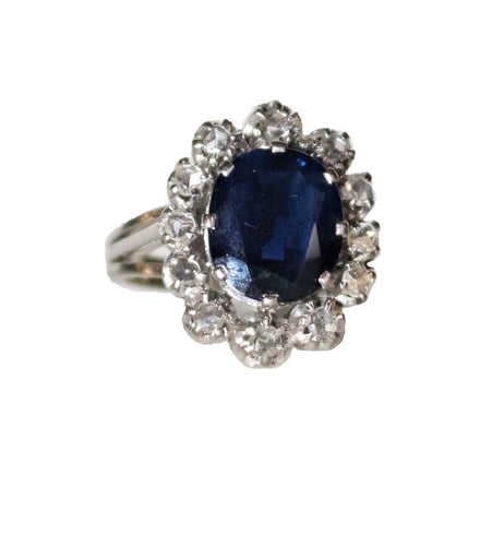Bague 51.5 Bague Marguerite Saphir 58 Facettes 503