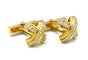 Boutons de manchette Tiffany’s & Co. Boutons de manchette or jaune et diamants 58 Facettes