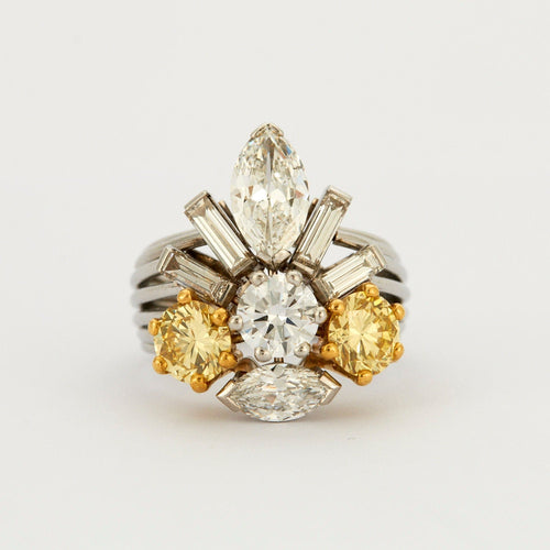 Bague 53 Bague Couronne Diamants 58 Facettes