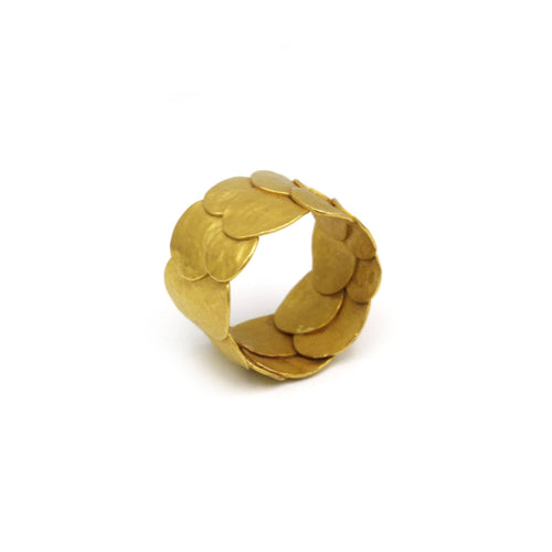 Bague Bague Or brossé 58 Facettes 220228R