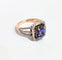 Bague 55.5 Bague or rose Tanzanite et diamants 58 Facettes 1-828/2
