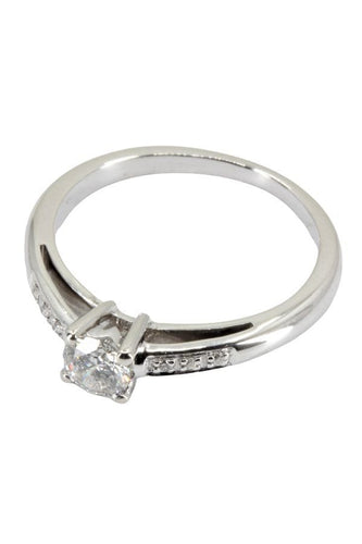 Bague SOLITAIRE "TU ES LE SEL DE MA VIE " MAUBOUSSIN 58 Facettes 044871