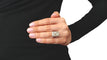 Bague 51 Bague Art Déco platine et diamants 58 Facettes RA.607/9