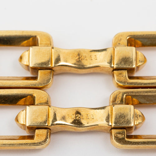 Boutons de manchette Cartier - Boutons de manchette en or jaune 18 carats 58 Facettes