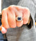 Bague 51 Chevalière  femme Or Saphir Diamants 58 Facettes