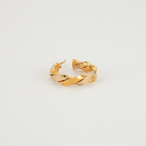 Boucles d'oreilles Boucles d'oreilles en or jaune et blanc 58 Facettes
