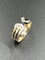 Bague 53 CARTIER. Collection Double C, bague 3 ors et diamants 58 Facettes