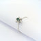 Bague 59 Bague Marguerite Or Blanc Diamants Emeraude 58 Facettes 27850