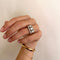 Bague Bague d'inspiration Tank TRIO 58 Facettes