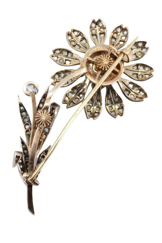 Broche BROCHE TREMBLEUSE DIAMANTS 58 Facettes 041541