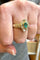 Bague 57 Bague émeraude poire et diamants 58 Facettes