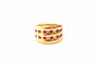 Bague 53 Bague jonc or et rubis 58 Facettes JoncVG.rub.