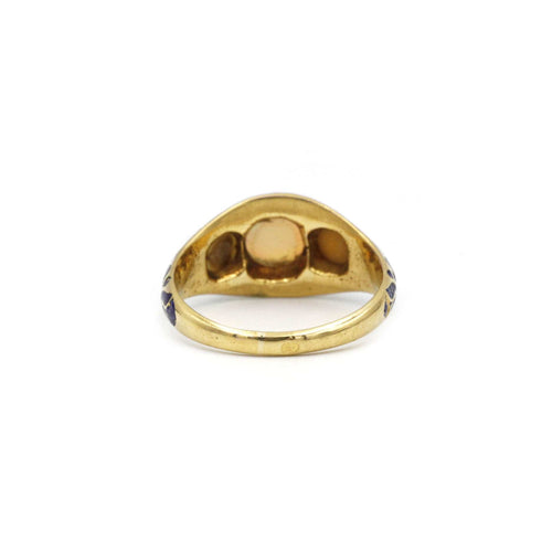 Bague Bague - Or, opale, perles et émail 58 Facettes 220317R