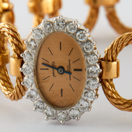 Montre Vacheron Constantin pour Chaumet - Montre Or et Diamants 58 Facettes