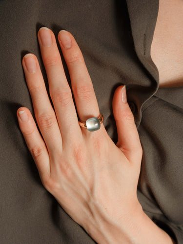 Bague 55 Bague Pomellato Topaze bleue 58 Facettes