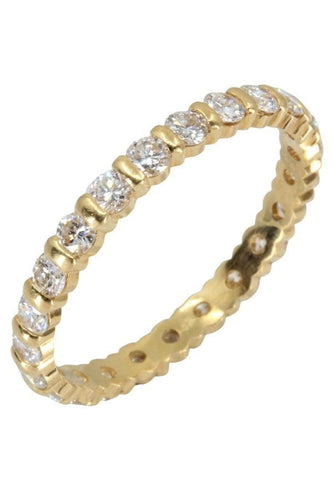 Bague 58 ALLIANCE MODERNE DIAMANTS 58 Facettes 048551