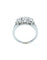 Bague Bague trilogie or blanc 18k et diamants 58 Facettes