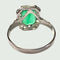 Bague 55.5 BAGUE ART DÉCO 1930-1935 en OR avec DIAMANTS et ÉMERAUDE 58 Facettes Q989A