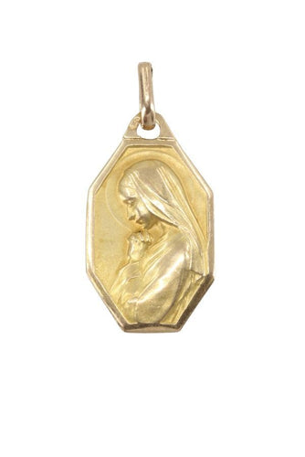 Pendentif MÉDAILLE VIERGE ANCIENNE 58 Facettes 038931