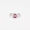 Bague 54 Bague Saphir rose Diamants 58 Facettes