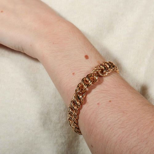 Bracelet Bracelet gourmette maille américaine 58 Facettes 8388