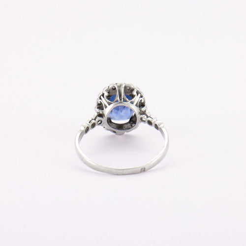 Bague 55 Bague Pompadour, saphir, diamants 58 Facettes