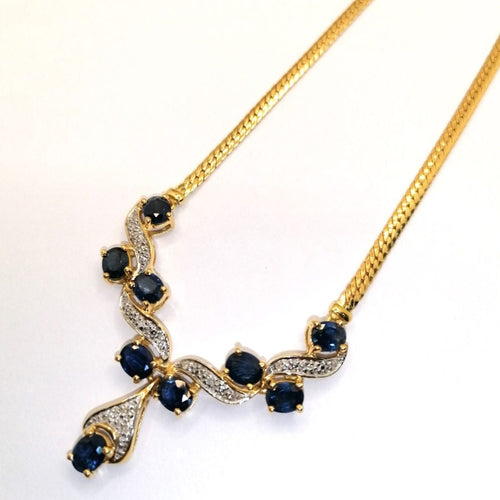 Collier Collier saphirs et diamants 58 Facettes