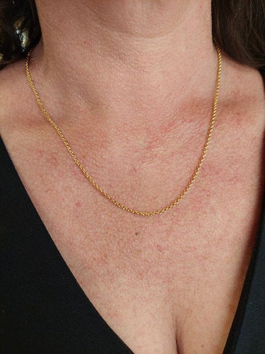 Collier CHAINE MAILLE JASERON 58 Facettes 068741