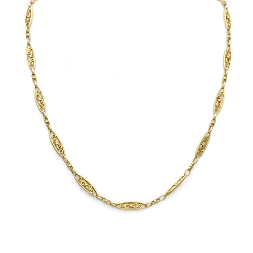 Collier Collier Vintage Or jaune 58 Facettes 230228R