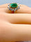 Bague 51 Bague marguerite Emeraude Diamants 58 Facettes AB203