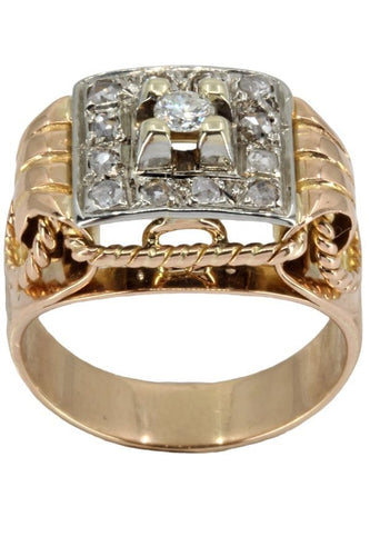 Bague 50 BAGUE ANCIENNE DIAMANTS 58 Facettes 053091