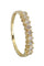 Bague DEMI-ALLIANCE MODERNE DIAMANTS 58 Facettes 059251