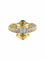 Bague Bague style Art Déco diamants et émeraudes 58 Facettes