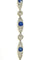 Bracelet Bracelet ancien Belle Époque en platine diamants et saphirs 58 Facettes