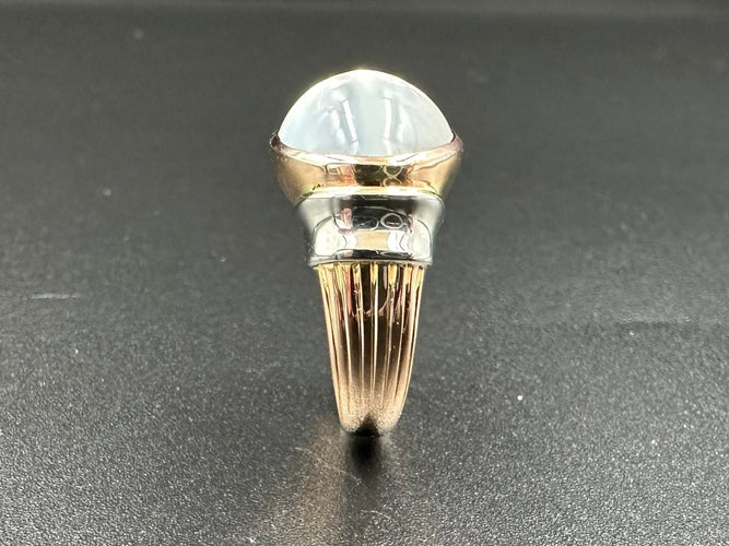 Bague 55 Bague 2 Ors Pierre de lune 58 Facettes