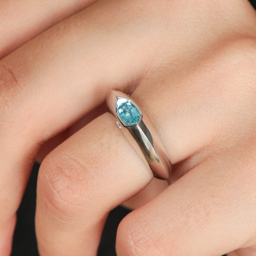 Bague 53.5 Bague Piaget Aigue-marine 58 Facettes