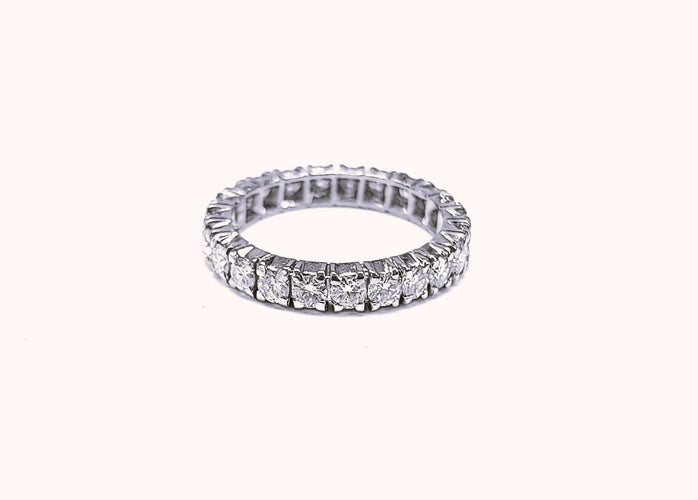 Bague 52 Alliance platine 23 diamants 58 Facettes ALL.PT.DT-959