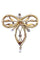 Broche Brocha ancienne 2 Ors Perles Diamants 58 Facettes 082481