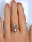 Bague 53 Bague en or blanc et or jaune 18 carats en diamants. Epoque 1900 58 Facettes AB267