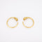 Boucles d'oreilles Créoles Têtes de chimères Emeraudes Rubis 58 Facettes LOWO02