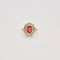 Bague 49 Bague Ancienne Diamants Pierre Rose 58 Facettes