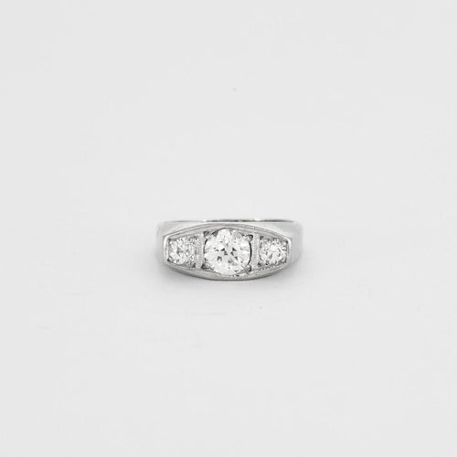 Bague 49.5 Bague Trilogie Diamants 58 Facettes 1935
