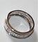 Bague 55 Bague jonc BOUCHERON or blanc et brillants 58 Facettes 411