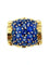 Bague GÜBELIN. Bague Tank or jaune et saphirs 58 Facettes