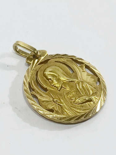 Pendentif Médaille Scapulaire En Or 58 Facettes 3101/1