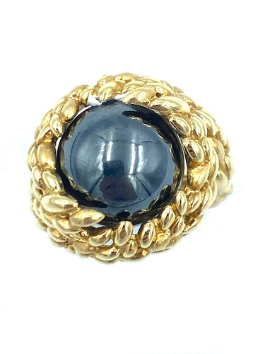 Bague GILBERT ALBERT. Bague or et billes interchangeables 58 Facettes